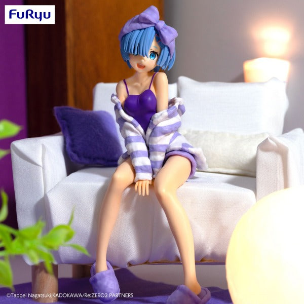 FuRyu Re:Zero Rem Room Wear Purple Color Version Noodle Stopper Figure