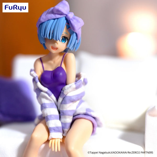FuRyu Re:Zero Rem Room Wear Purple Color Version Noodle Stopper Figure
