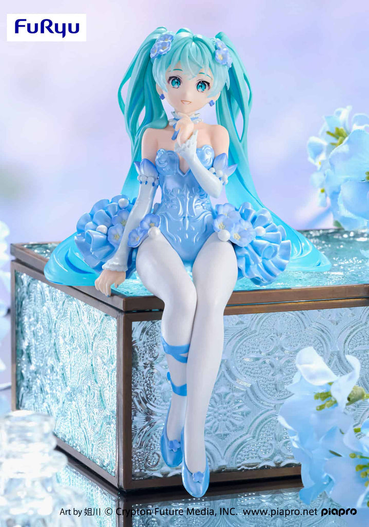 FuRyu - Hatsune Miku Flower Fairy Nemophila Pail Blue Color Version Noodle Stopper Figure