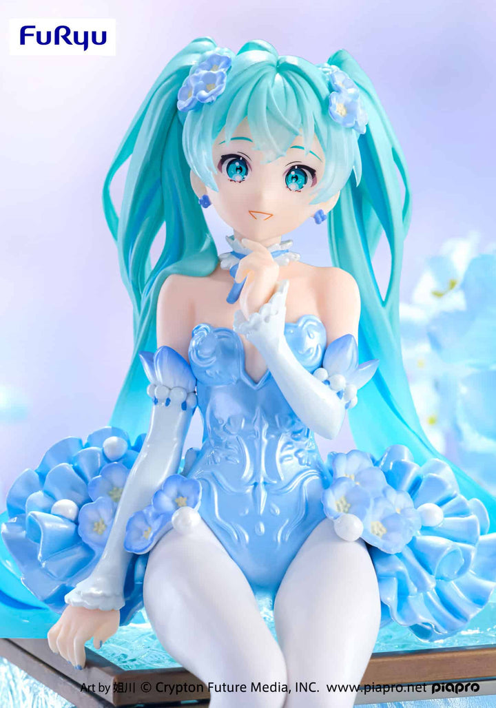 FuRyu - Hatsune Miku Flower Fairy Nemophila Pail Blue Color Version Noodle Stopper Figure