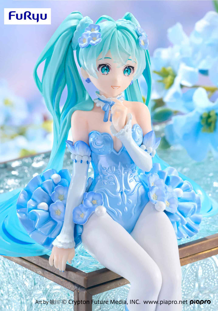 FuRyu - Hatsune Miku Flower Fairy Nemophila Pail Blue Color Version Noodle Stopper Figure