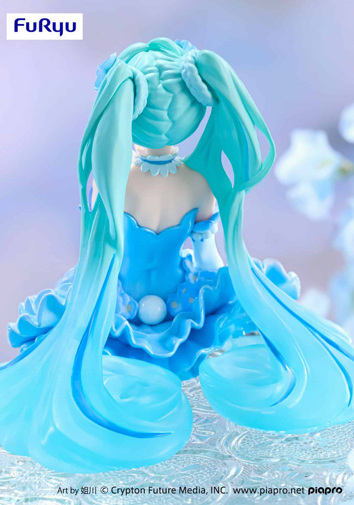 FuRyu - Hatsune Miku Flower Fairy Nemophila Pail Blue Color Version Noodle Stopper Figure