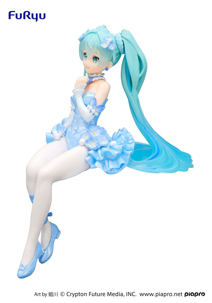 FuRyu - Hatsune Miku Flower Fairy Nemophila Pail Blue Color Version Noodle Stopper Figure