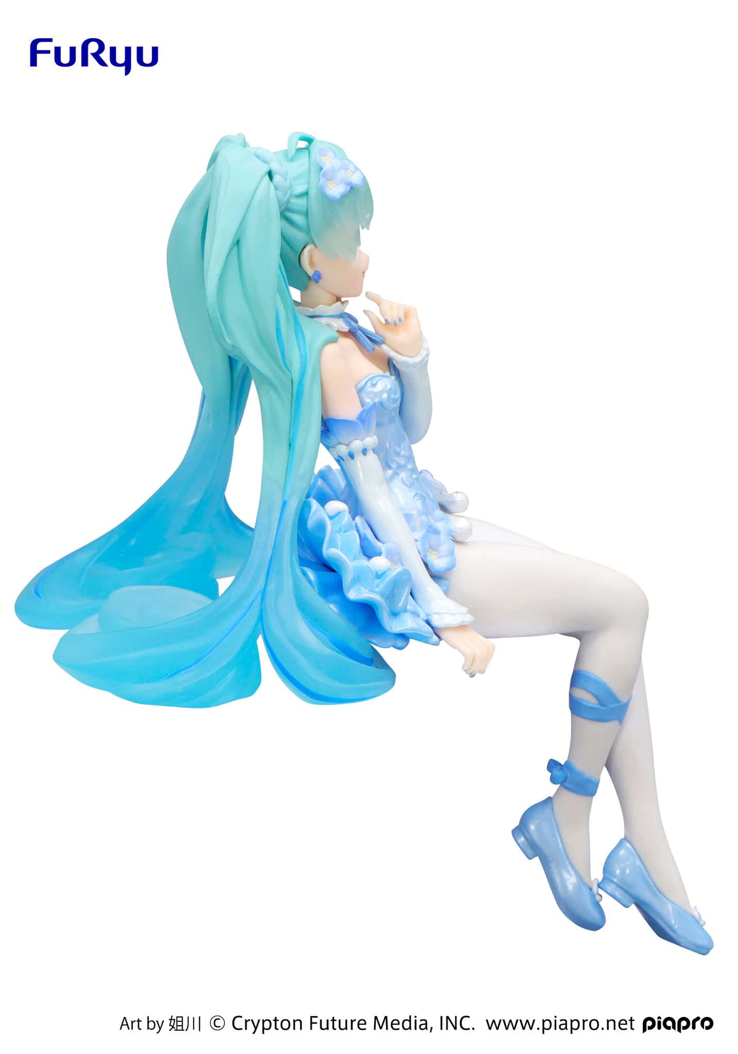 FuRyu - Hatsune Miku Flower Fairy Nemophila Pail Blue Color Version Noodle Stopper Figure