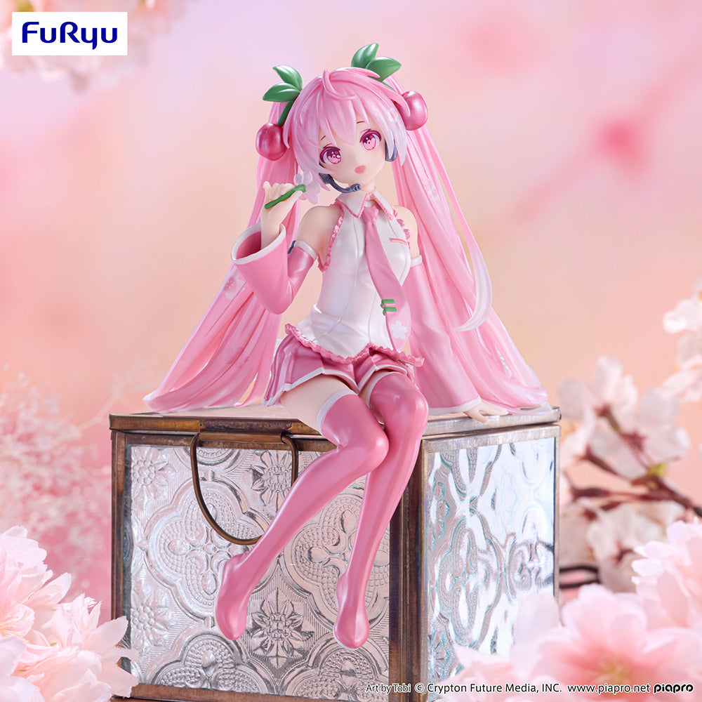 FuRyu - Vocaloid - Hatsune Miku Sakura Miku 2024 Pearl Color Version Noodle Stopper Figure