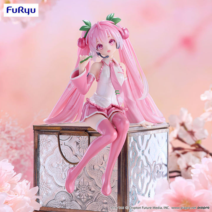 FuRyu - Vocaloid - Hatsune Miku Sakura Miku 2024 Pearl Color Version Noodle Stopper Figure