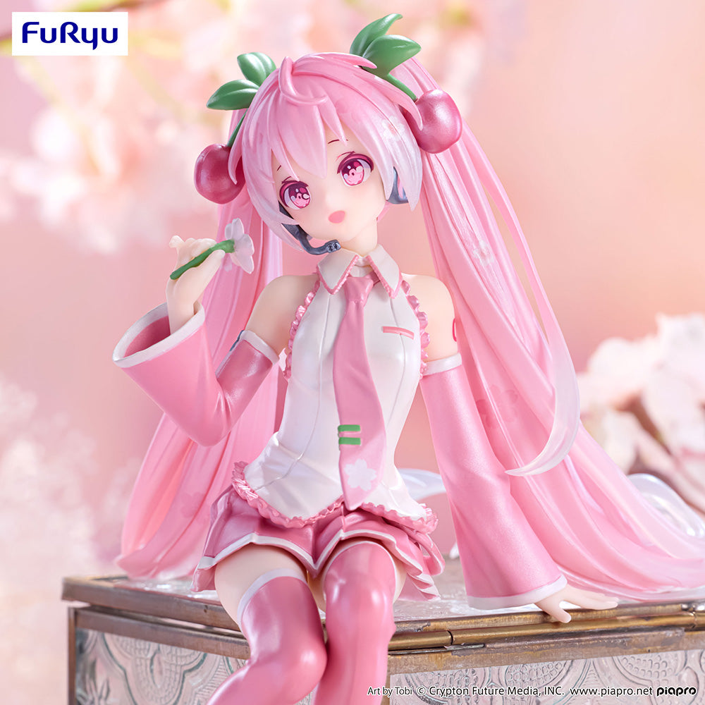 FuRyu - Vocaloid - Hatsune Miku Sakura Miku 2024 Pearl Color Version Noodle Stopper Figure