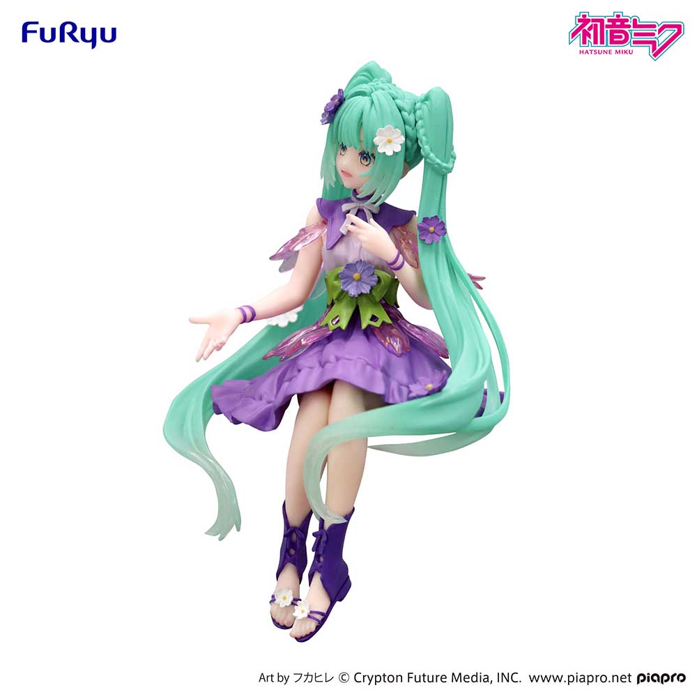 FuRyu - Hatsune Miku - Hatsune Miku Noodle Stopper Figure Flower Fairy Cosmos Purple Color Version