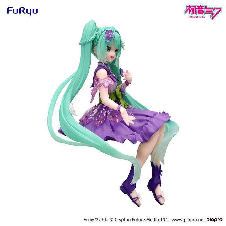 FuRyu - Hatsune Miku - Hatsune Miku Noodle Stopper Figure Flower Fairy Cosmos Purple Color Version
