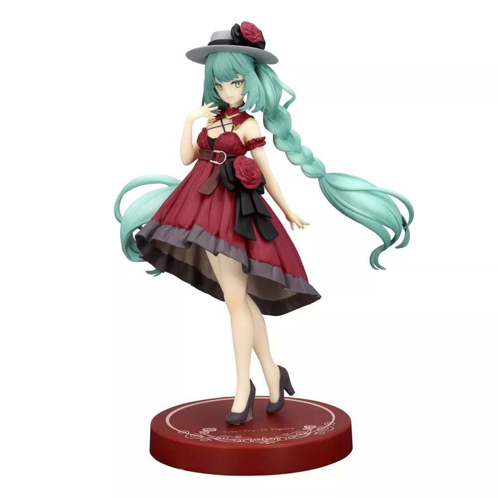 FuRyu - Piapro Characters - Hatsune Miku Outing Dress Red Color Ver. - Trio-Try-iT Figure
