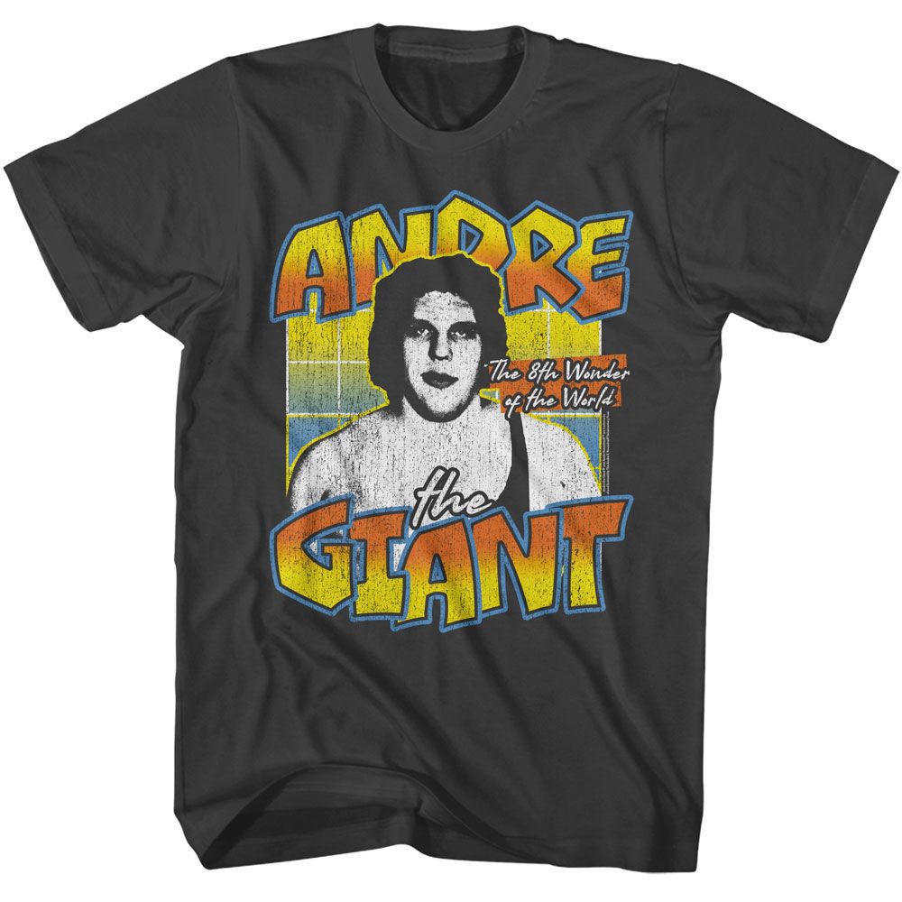 Andre The Giant - 8Th Wonder - Officially Licensed Adult Short Sleeve T-Shirt