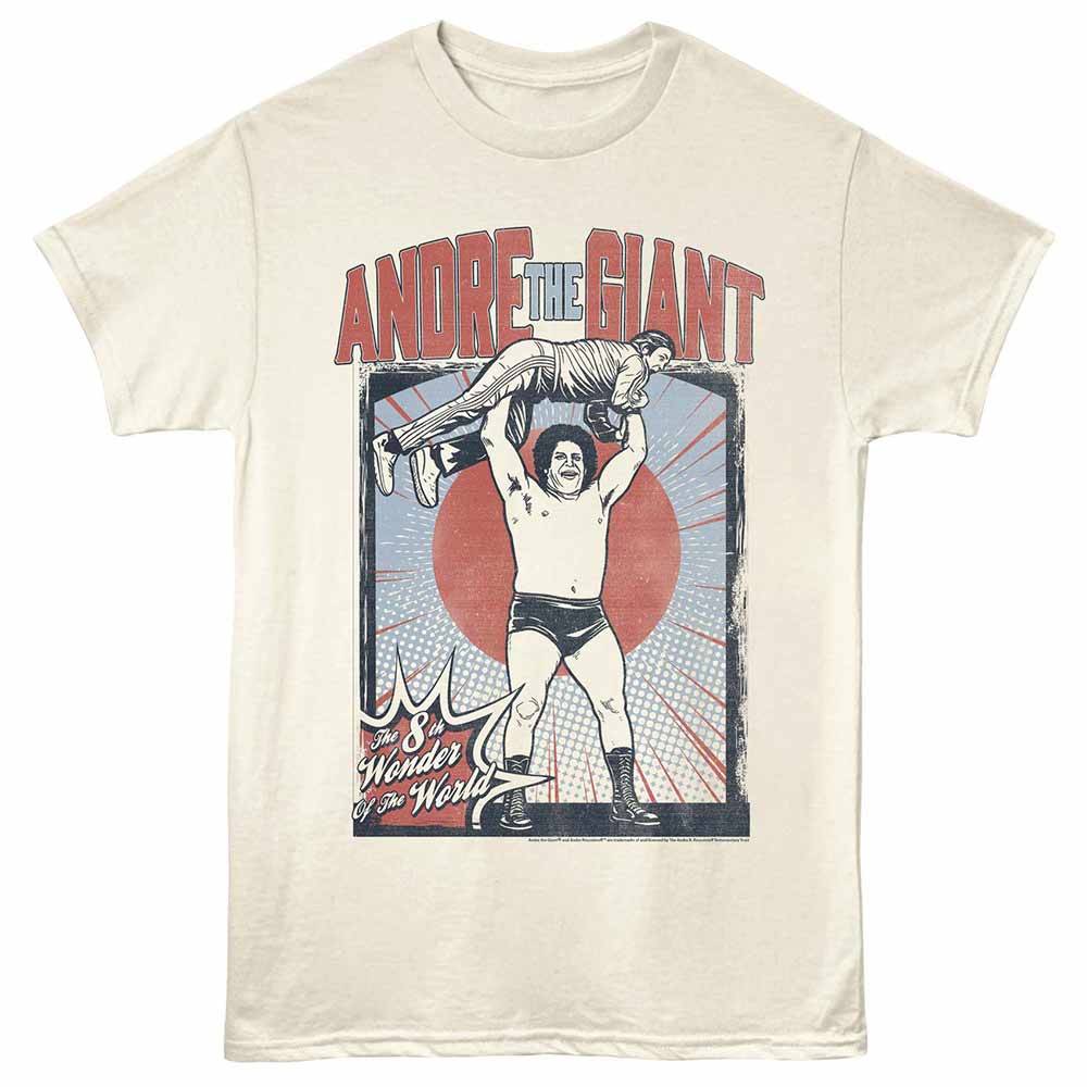 Andre The Giant - Wonder Of The World - Unisex Short Sleeve T-Shirt - Natural