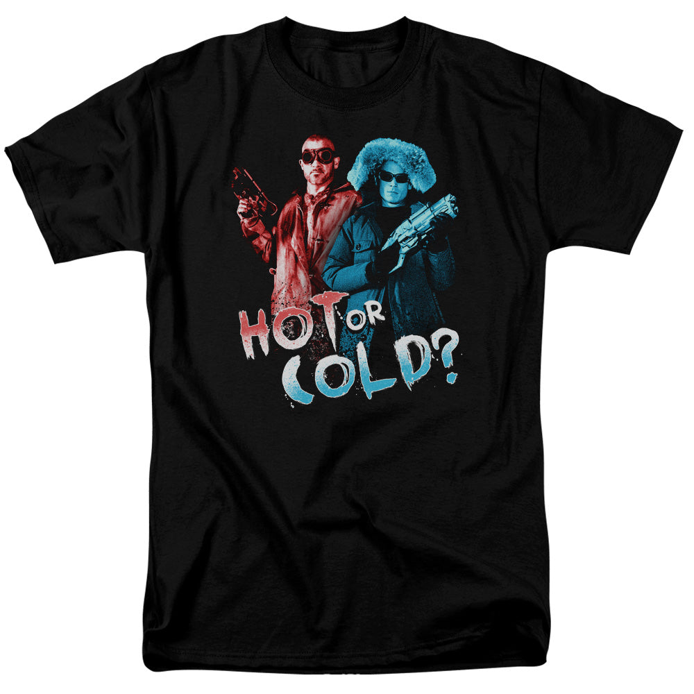 DC Comics - The Arrow - Hot Or Cold - Adult Unisex Short Sleeve T-Shirt - Black