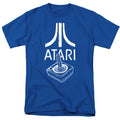 Atari - Joystick Logo - Adult Unisex Short Sleeve T-Shirt - Blue