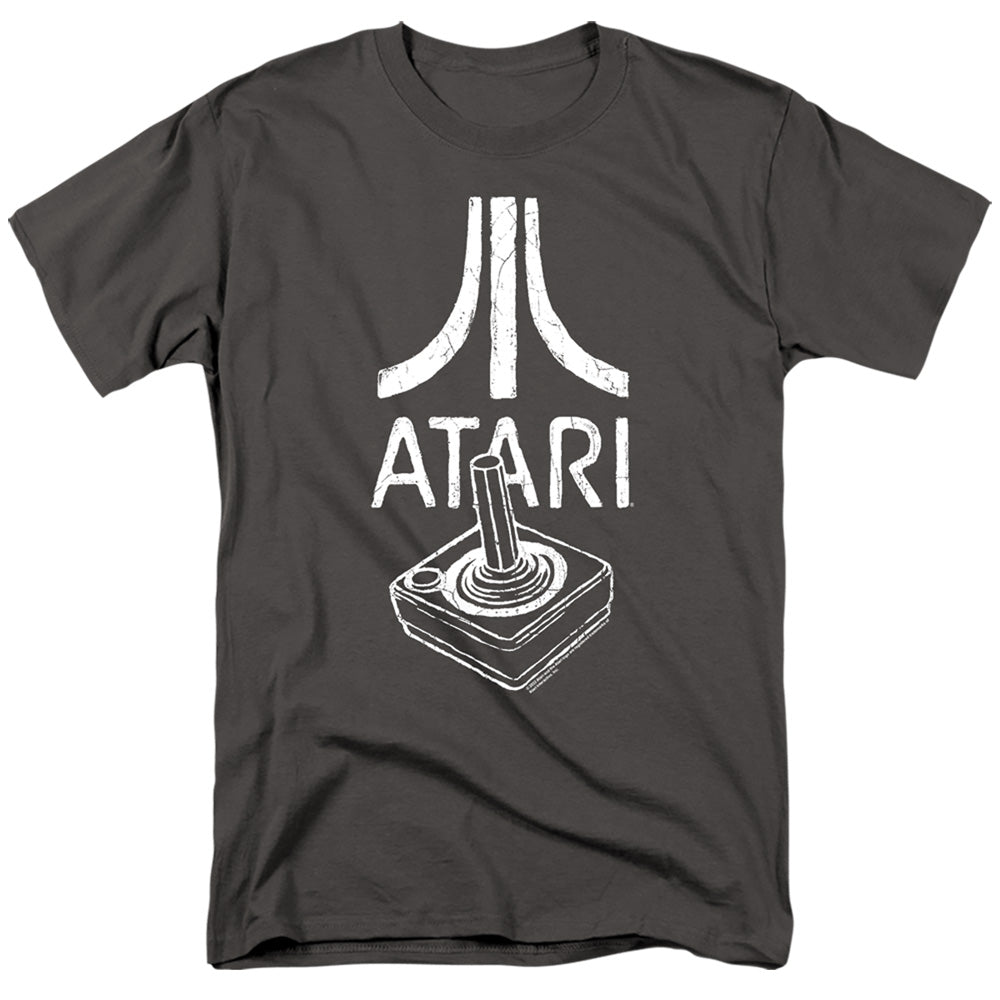 Atari - Joystick Logo - Adult Unisex Short Sleeve T-Shirt - Gray