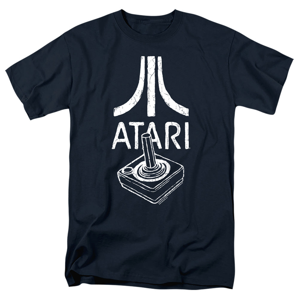 Atari - Joystick Logo #2 - Adult Unisex Short Sleeve T-Shirt - Blue
