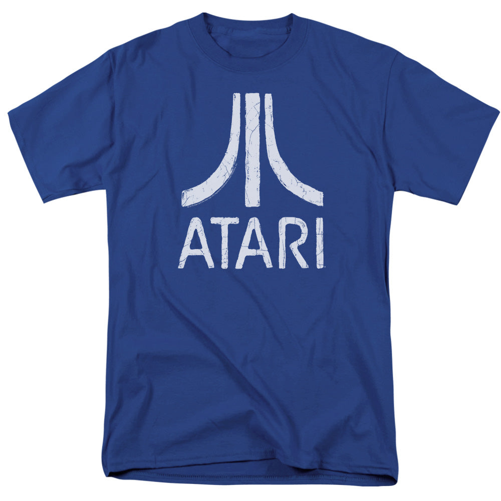 Atari - Rough Logo - Adult Unisex Short Sleeve T-Shirt - Blue