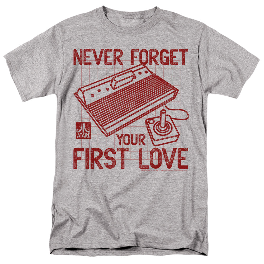 Atari - First Love - Adult Unisex Short Sleeve T-Shirt - Gray