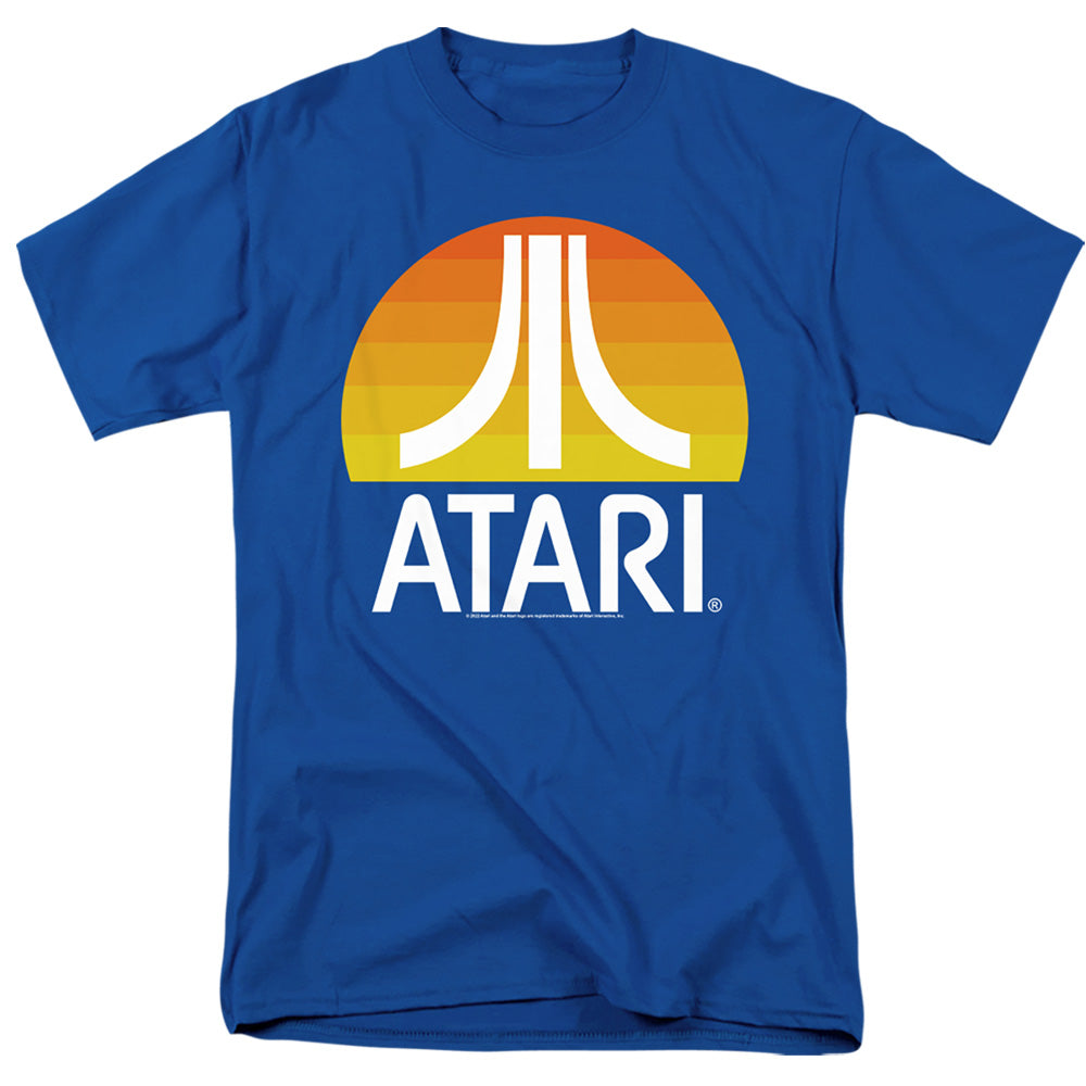 Atari - Sunrise Clean - Adult Unisex Short Sleeve T-Shirt - Blue