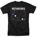 Atari - Asteroids Screen - Adult Unisex Short Sleeve T-Shirt - Black