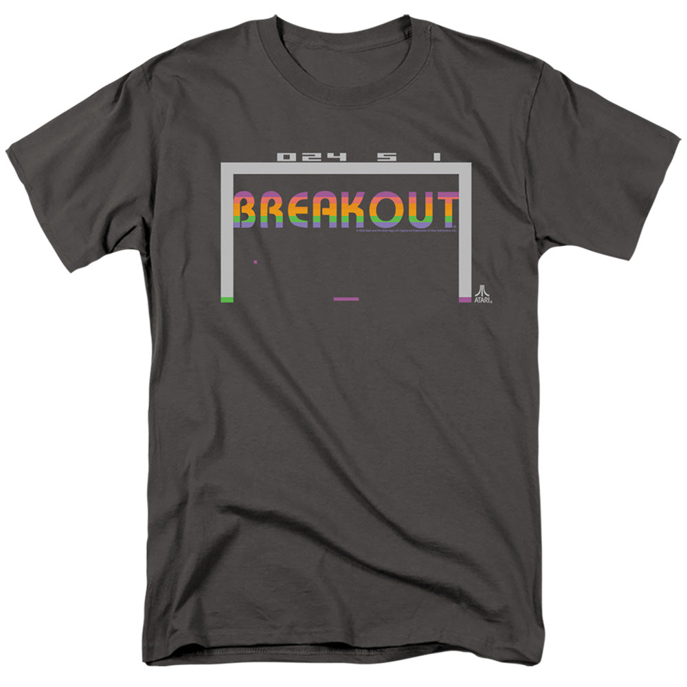 Atari - Breakout 2600 - Adult Unisex Short Sleeve T-Shirt - Gray
