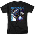 Atari - 2600 Asteroids - Adult Unisex Short Sleeve T-Shirt - Black