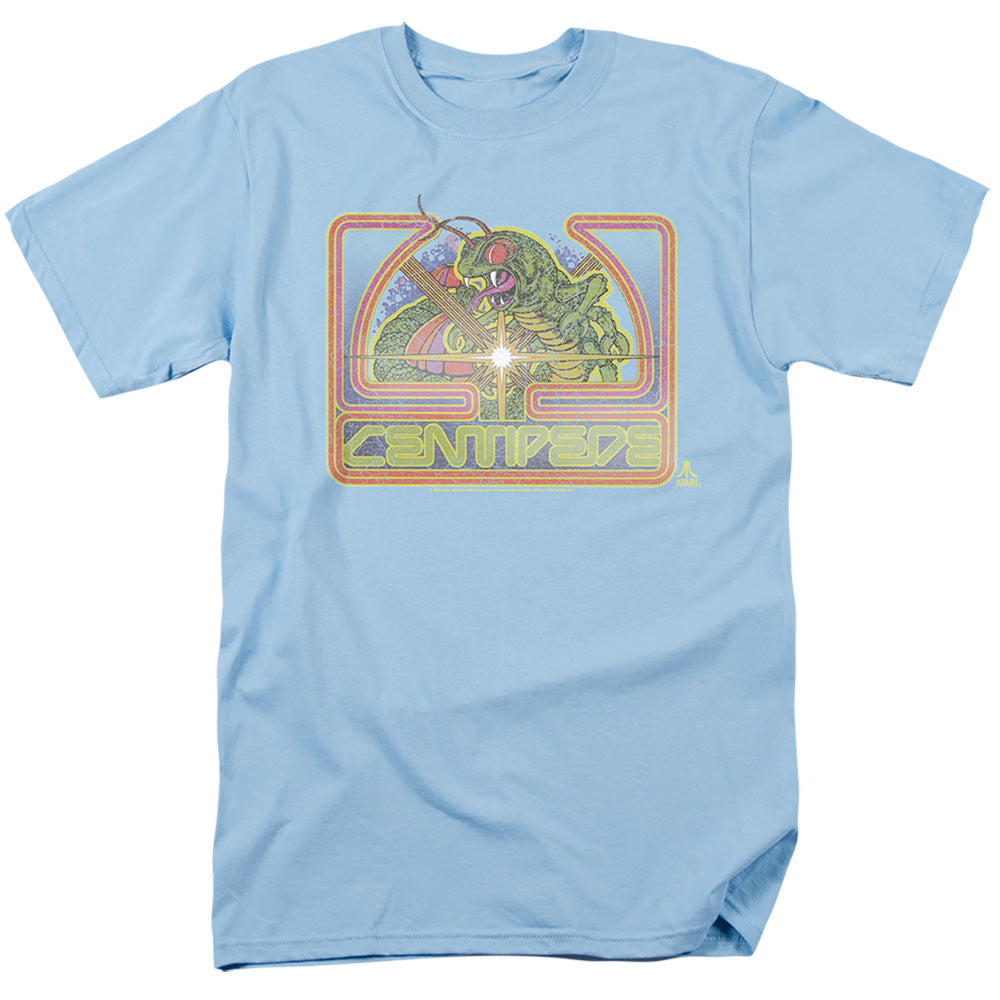 Atari - Classic Centipede - Adult Unisex Short Sleeve T-Shirt - Blue