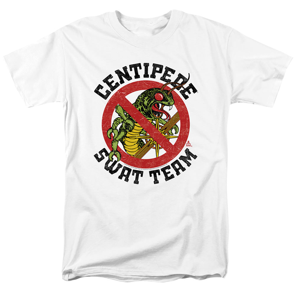 Atari - Swat Team - Adult Unisex Short Sleeve T-Shirt - White