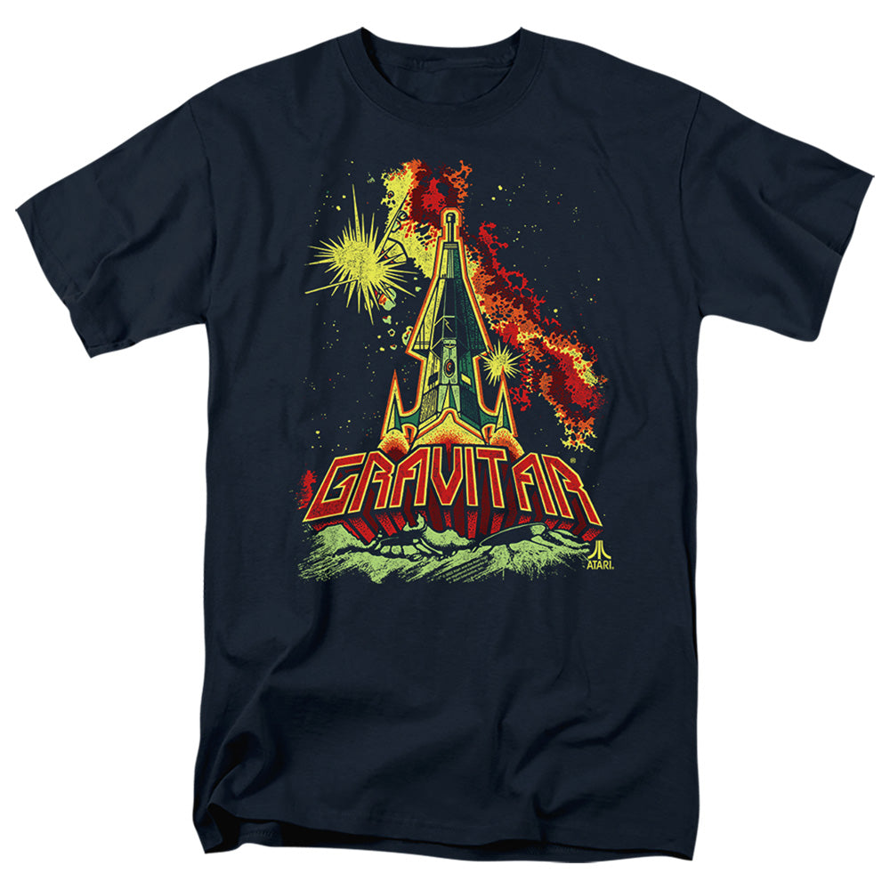 Atari - Blast Off - Adult Unisex Short Sleeve T-Shirt - Blue