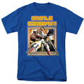 Atari - Missle Commander - Adult Unisex Short Sleeve T-Shirt - Blue