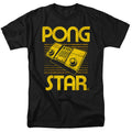 Atari - Star - Adult Unisex Short Sleeve T-Shirt - Black
