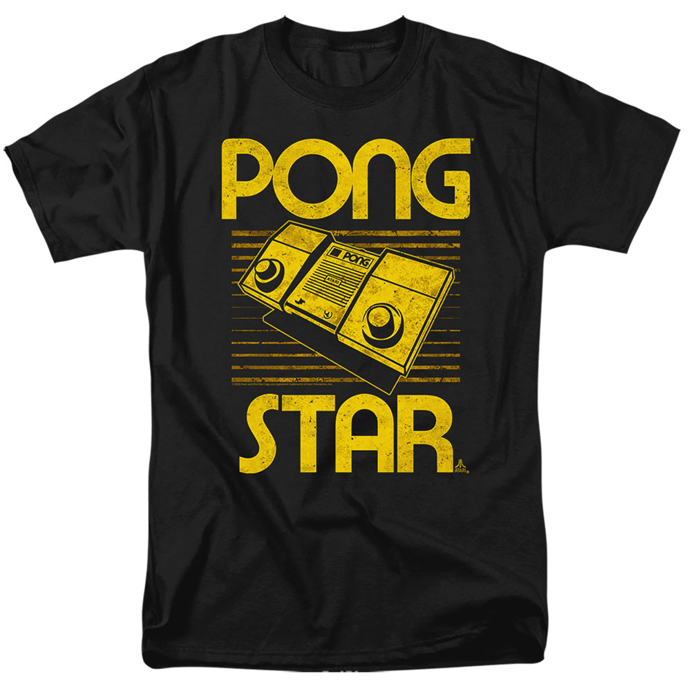 Atari - Star - Adult Unisex Short Sleeve T-Shirt - Black