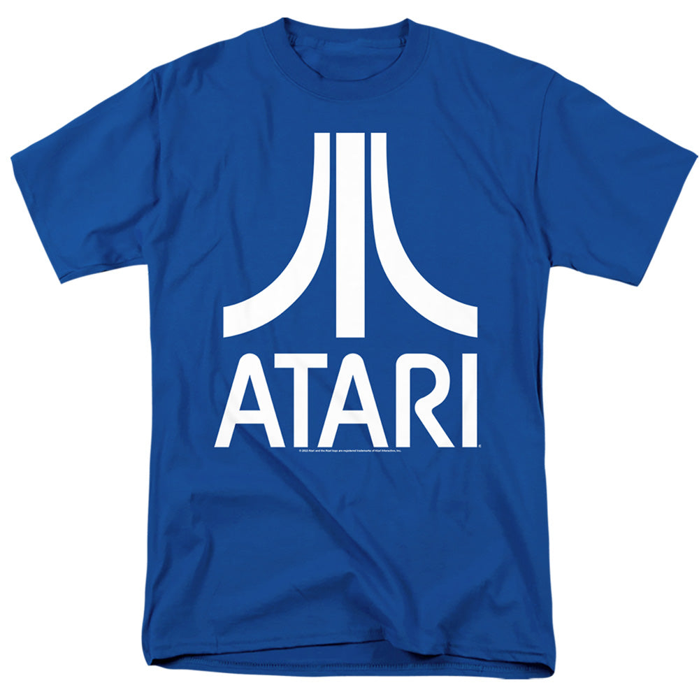 Atari - Atari Logo - Adult Unisex Short Sleeve T-Shirt - Blue