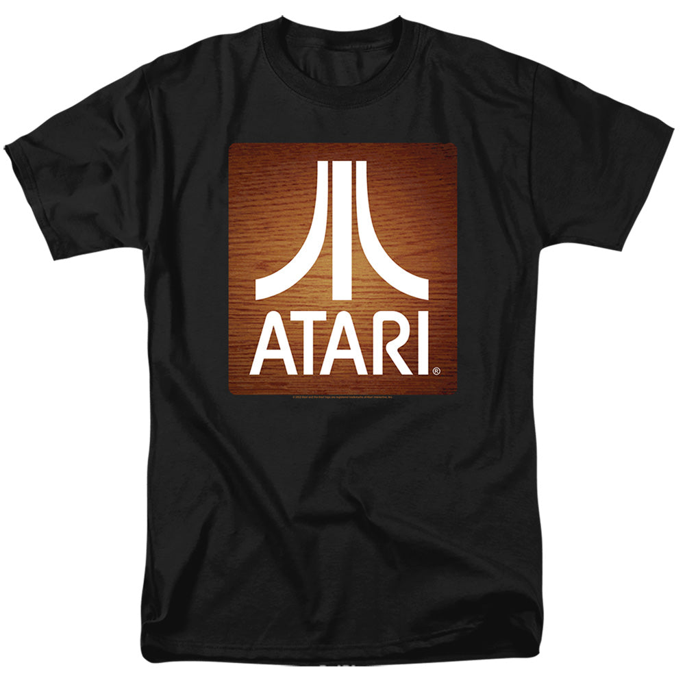 Atari - Classic Wood Square - Adult Unisex Short Sleeve T-Shirt - Black