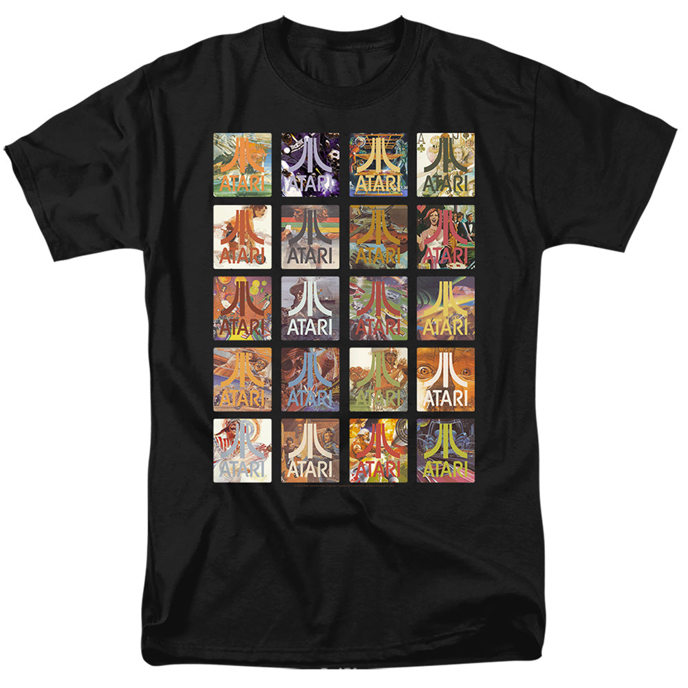 Atari - 20 Games - Adult Unisex Short Sleeve T-Shirt - Black
