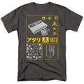 Atari - Kanji Squares - Adult Unisex Short Sleeve T-Shirt - Gray