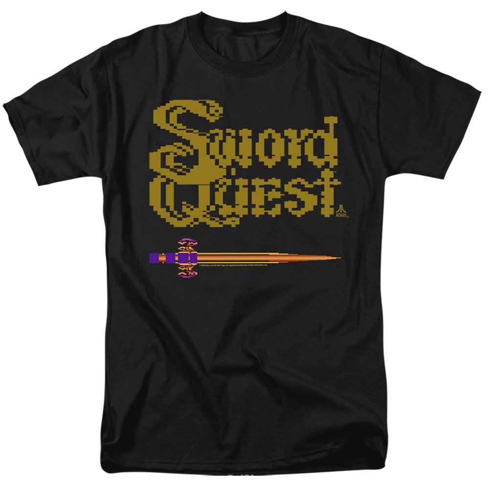 Atari - 8 Bit Sword - Adult Unisex Short Sleeve T-Shirt - Black