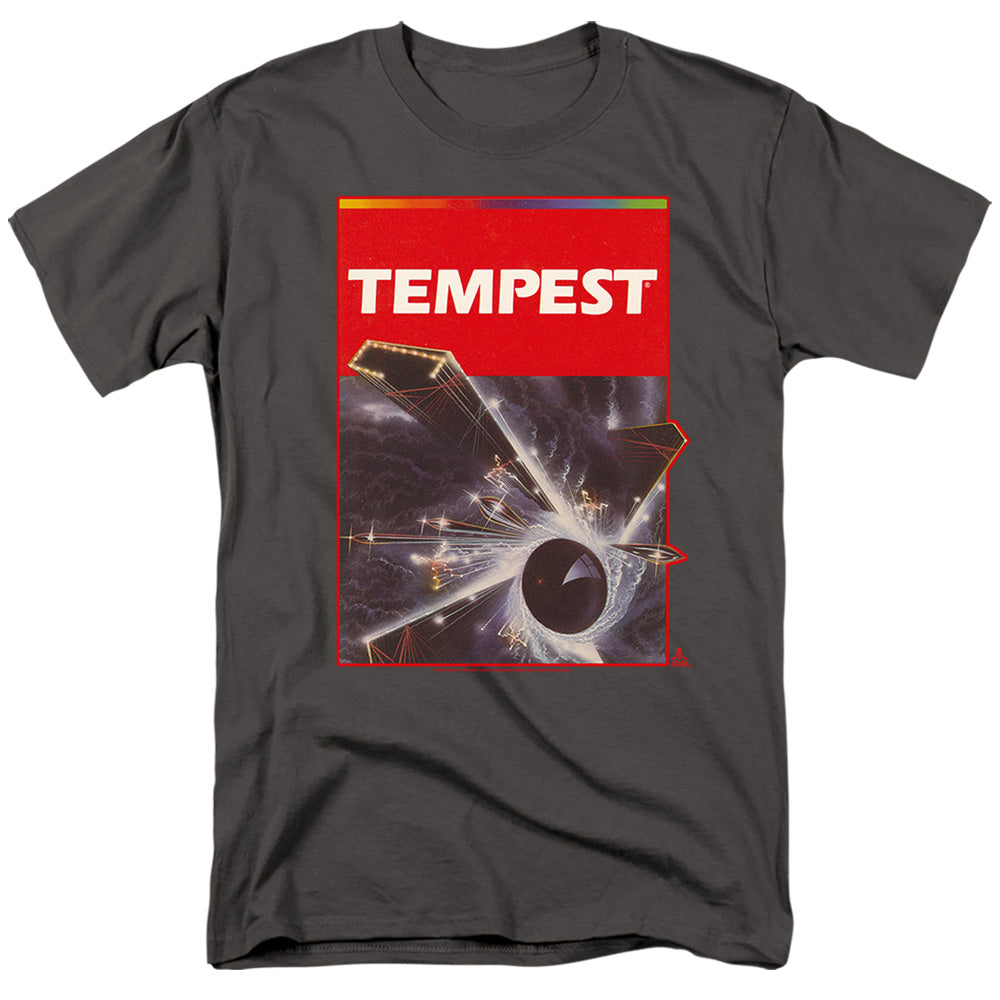 Atari - Tempest Box Art - Adult Unisex Short Sleeve T-Shirt - Gray