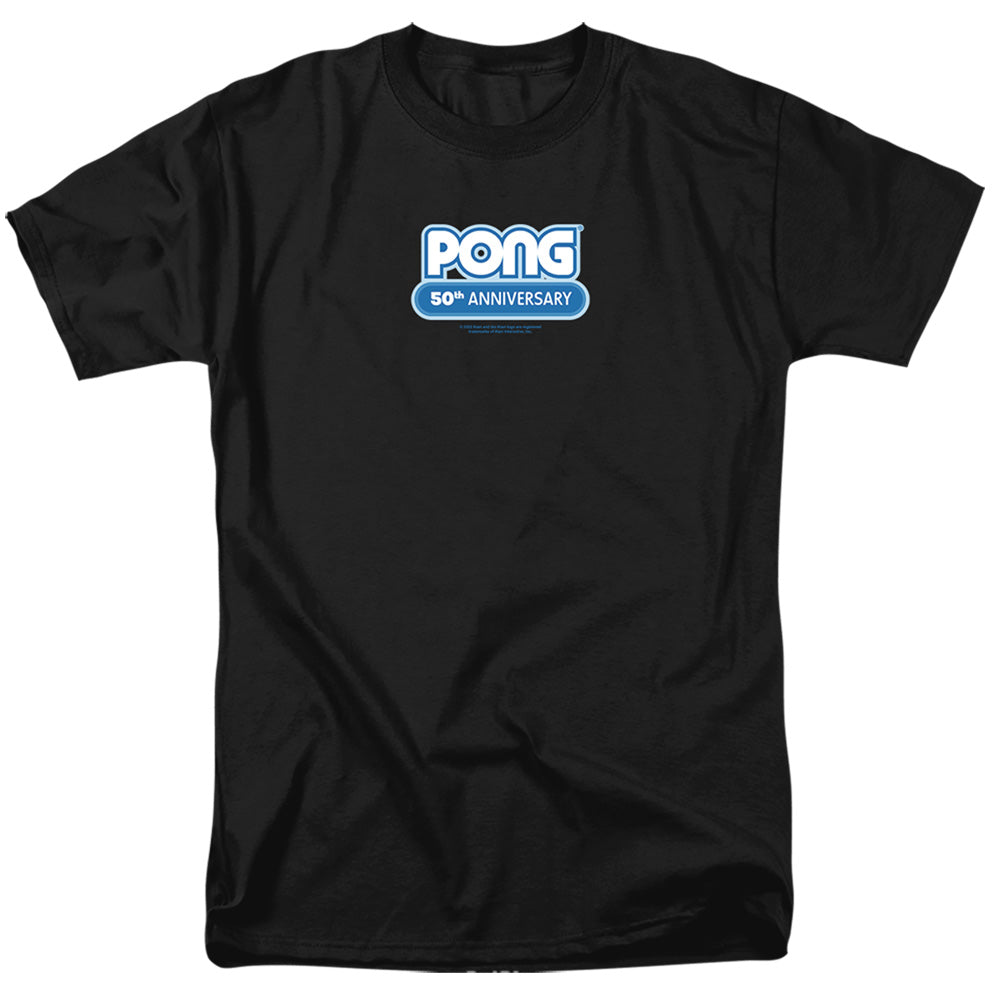Atari - Pong 50 - Adult Unisex Short Sleeve T-Shirt - Black