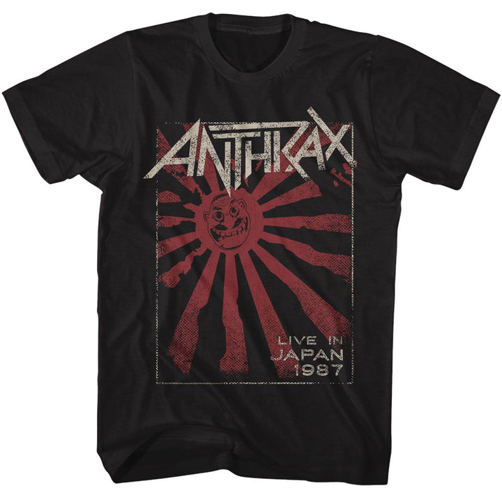 Anthrax - Japan 87 - American Classics - Solid Black Adult Short Sleeve T-Shirt