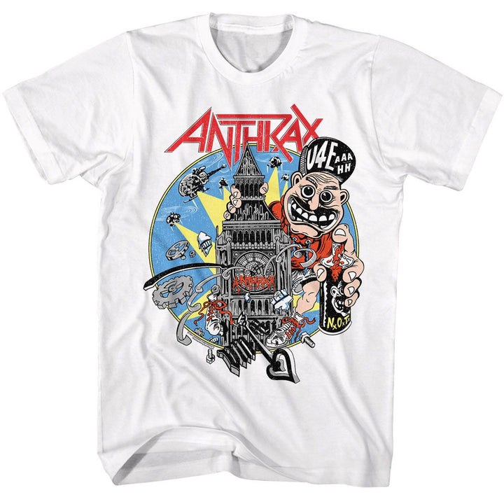 Anthrax - U4Eaaahh - American Classics - Solid White Adult Short Sleeve T-Shirt