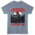 Anthrax - Propaganda - Adult Unisex Short Sleeve T-Shirt - Indigo Heather