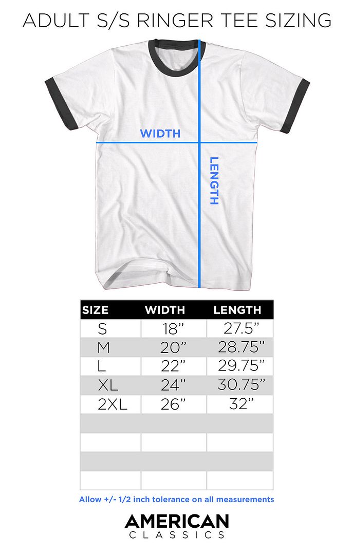Misfits - Crossed Arms - Front Print Adult Short Sleeve Solid Ringer T-Shirt - Vintage White Black