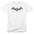 DC Comics Batman Arkham Knight Descending Logo Adult Unisex T-Shirt White
