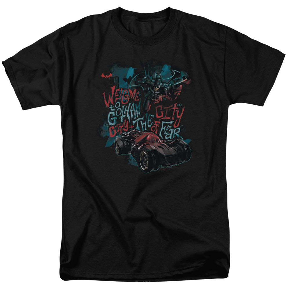DC Comics - Batman Arkham Knight - City Of Fear - Adult Unisex T-Shirt - Black
