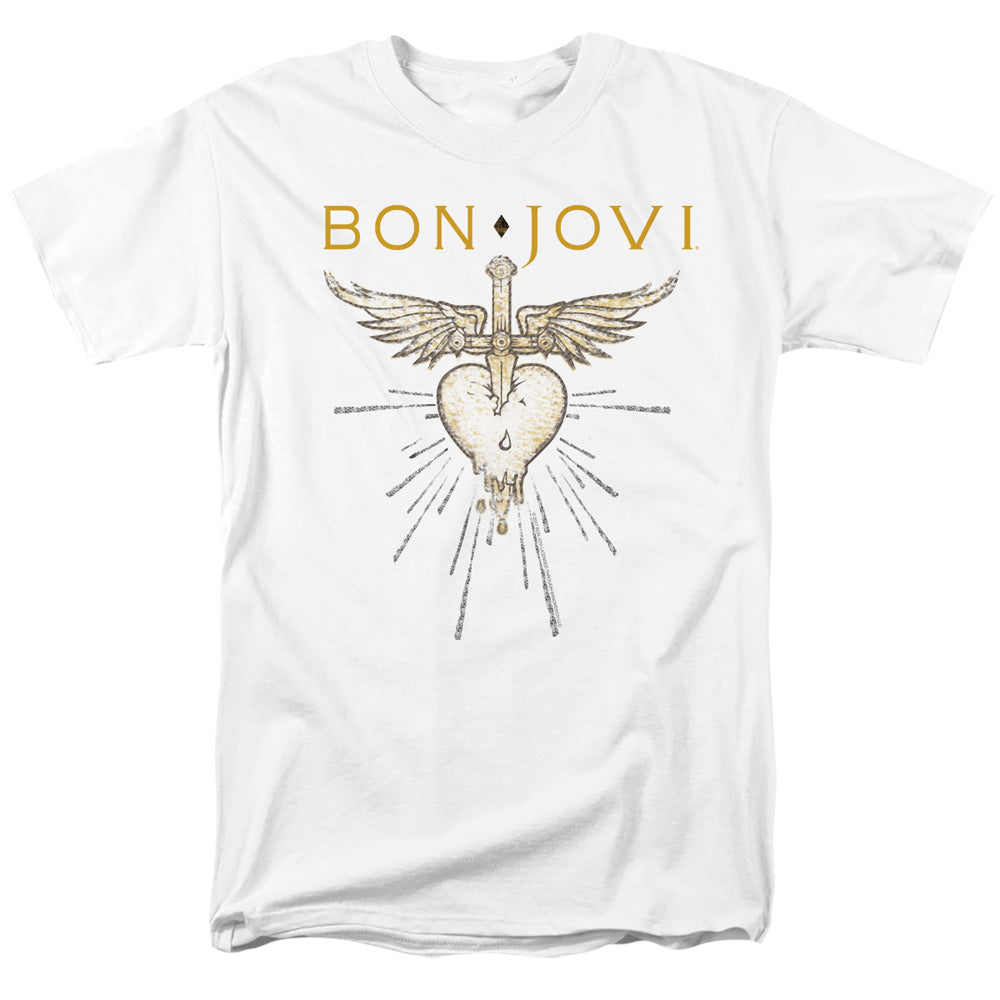 Bon Jovi - Greatest Hits - Adult Unisex Short Sleeve T-Shirt - White