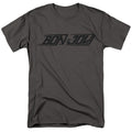 Bon Jovi - New Logo - Adult Unisex Short Sleeve T-Shirt - Gray