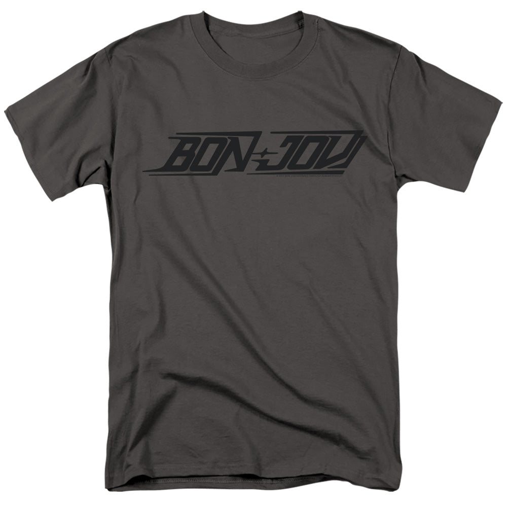 Bon Jovi - New Logo - Adult Unisex Short Sleeve T-Shirt - Gray