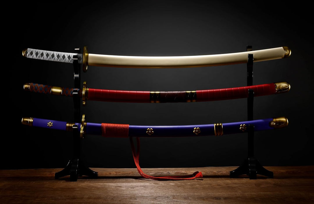 One Piece - Roronoa Zoro Three Sword Style Set - Wado Ichimonji, Sandai Kitetsu, Enma - Bandai PROPLICA TAMASHII NATIONS