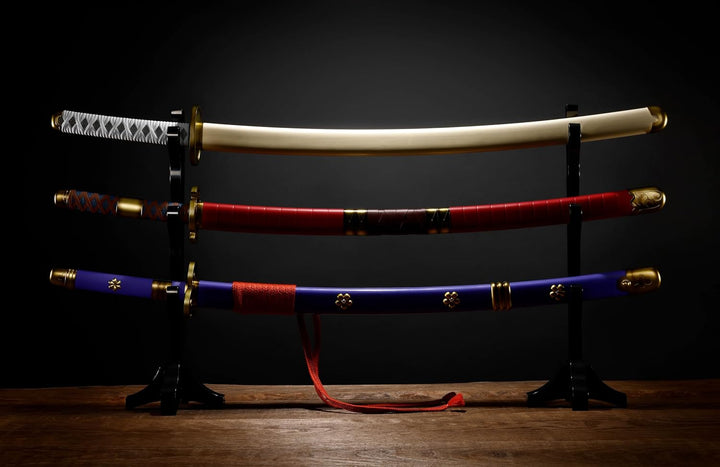 One Piece - Roronoa Zoro Three Sword Style Set - Wado Ichimonji, Sandai Kitetsu, Enma - Bandai PROPLICA TAMASHII NATIONS